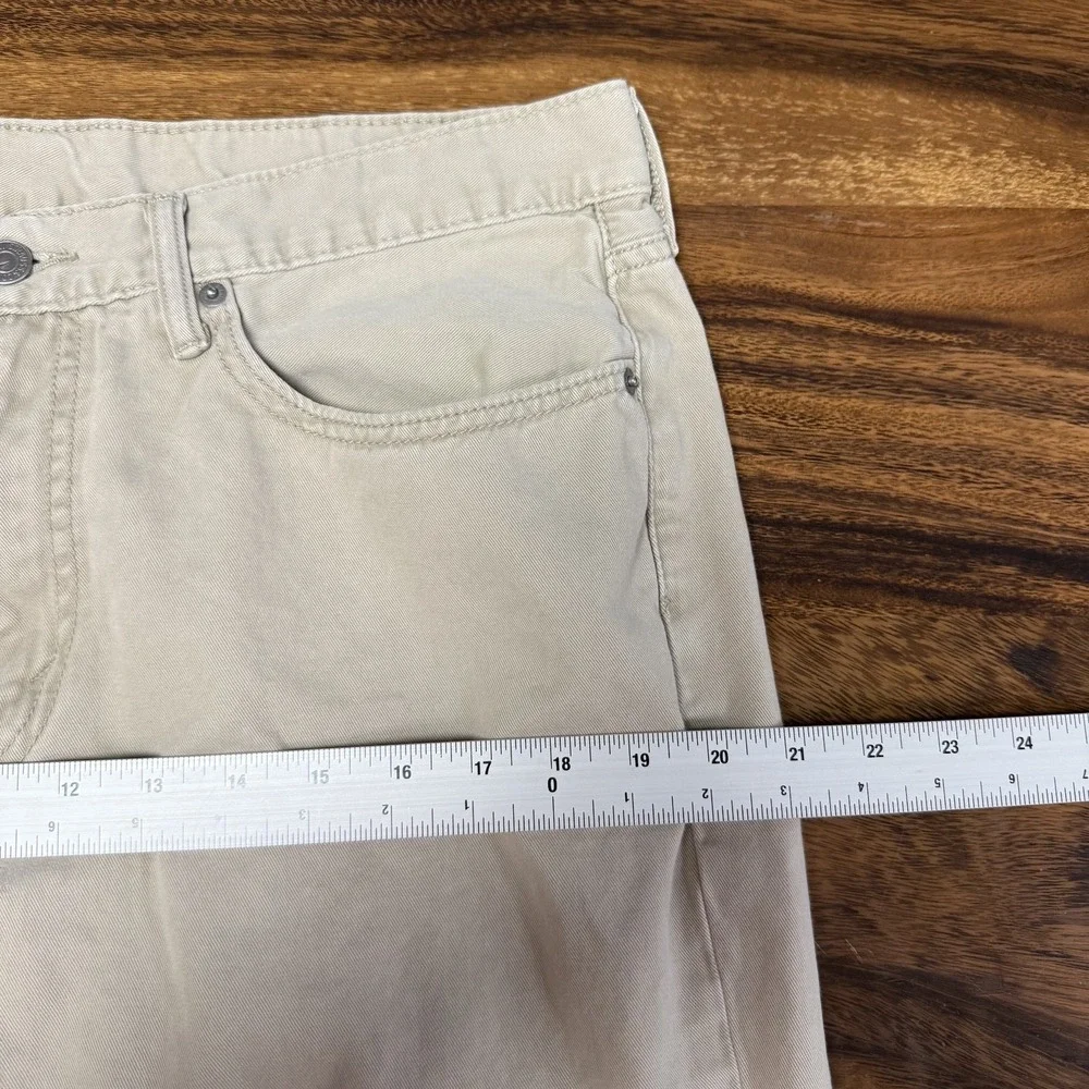 Levis 514 Jeans Mens 36x34 Tan Beige Straight Leg Black Label Denim Casual Pants